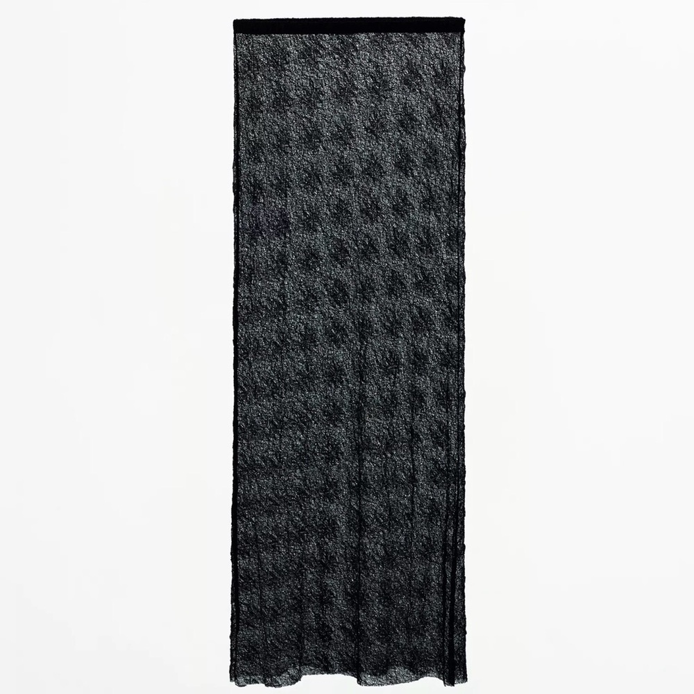 Zara Black Lace Maxi Skirt